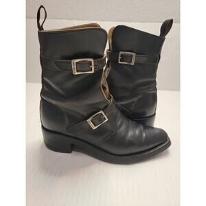 Harley Davidson Riding Boots Womens Sz 8.5 Boulevard Italian Leather Moto Boho